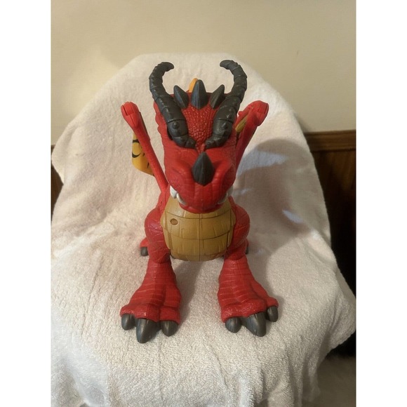 Fisher Price IMAGINEXT Red Winged Eagle Talon Castle Dragon With Sounds WORKS - Picture 7 of 13